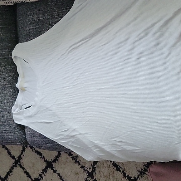 Zella Ribbed Racerback Tank L - Picture 3 of 7